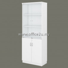 Q-YGD21-WH SWINGING GLASS DOOR HIGH CABINET